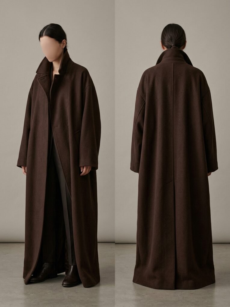 Figure in oversized coat 202608020337