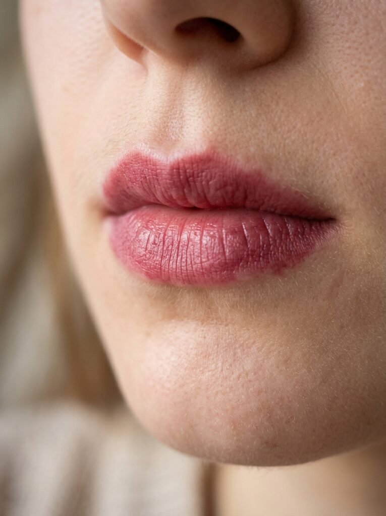 Fall 2026 Makeup Trends: What Works With Hijab 6 Lips wearing berry stain 202608070031