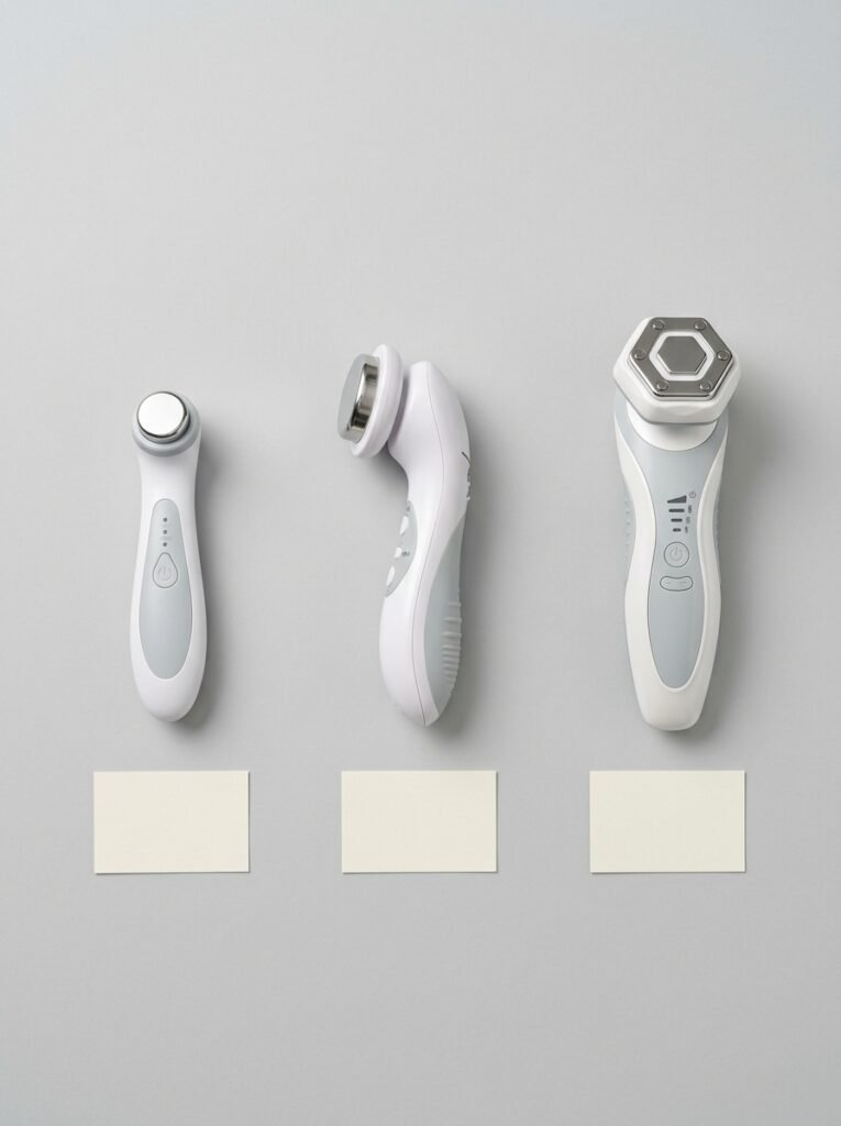 At-home IPL Devices: Do They Work And What They Cost 6 Three beauty devices flat lay 202608201033