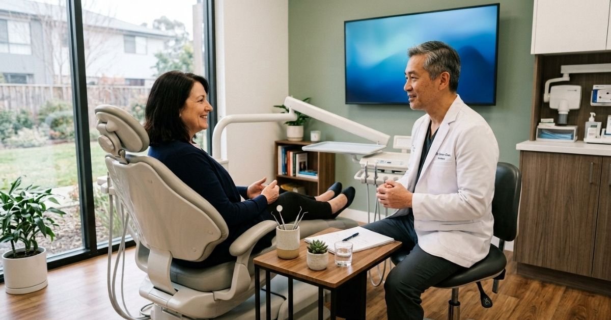 Consultation room with an aligner tray and treatment paperwork illustrating the Invisalign cost and timeline for adults