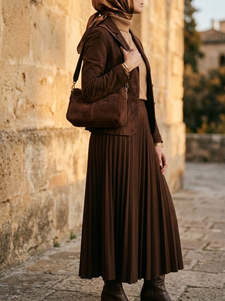 Fall 2026 Bag Trends: The Modest Styling Guide 4 Woman holding shoulder bag 202608052358