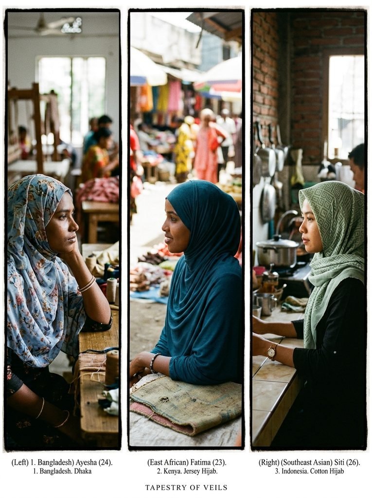 Hijab Friendly Prescription Eyewear: Fit Comfort and Cost 4 Three women in hijabs 20260915023849