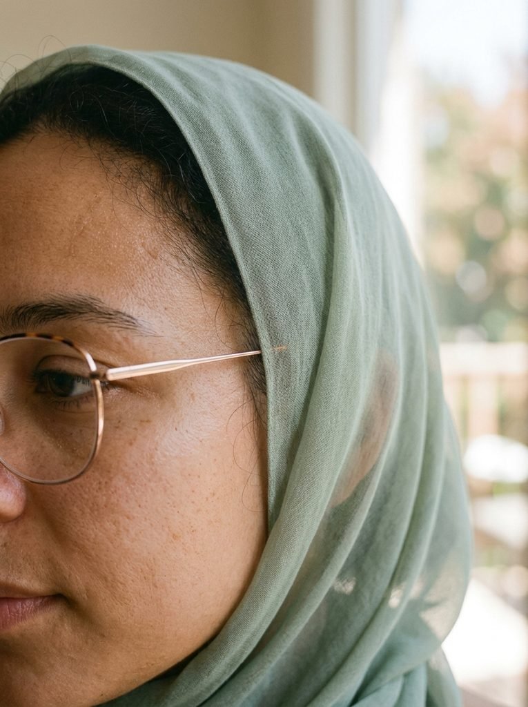 Hijab Friendly Prescription Eyewear: Fit Comfort and Cost 6 Woman wearing glasses and scarf 20260915023900