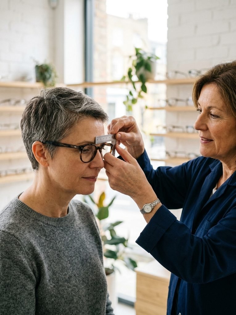 Optician fitting eyeglasses for … 20261002015352